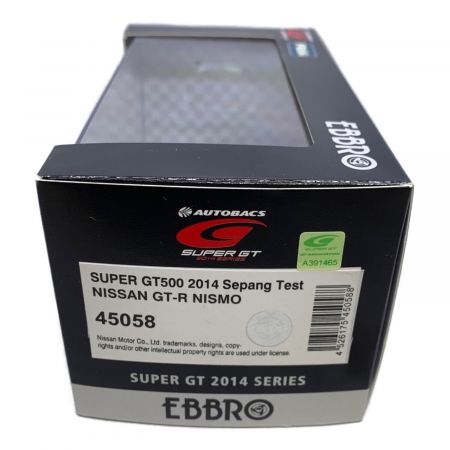EBBRO (エブロ) モデルカー 1/43 SUPER GT500 2014 Sepang Test NISSAN GT-R NISMO 45058