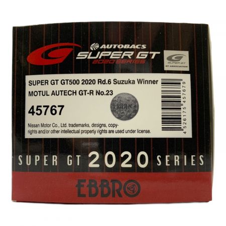 EBBRO (エブロ) モデルカー 1/43 No.23 SUPER GT GT500 2020 ed.6 Suzuka Winner MOTUL AUTEH GT-R 45767