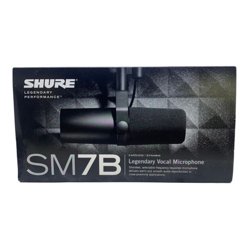 SHURE (シュア) ボーカルマイクロフォン SM7B ※通電確認のみ