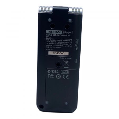TASCAM (タスカム) リニアPCMレコーダー DR-07 -｜トレファクONLINE
