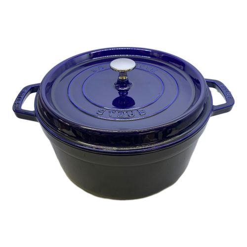 Staub (ストウブ) ピコ・ココット ラウンド ブルー 26cm