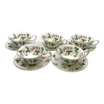 Wedgwood (ウェッジウッド) カップ&ソーサー ワイルドストロベリー 5Pセット