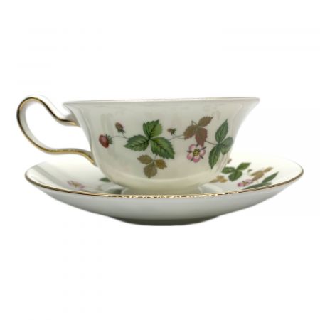 ウェッジウッド ワイルドストロベリー カップ&ソーサー　蓋付き5客セット Wedgwood (ウェッジウッド) カップ&ソーサー ワイルド