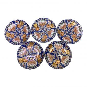 献上手古伊万里 三つ足銘々皿 幸楽窯 5Pセット