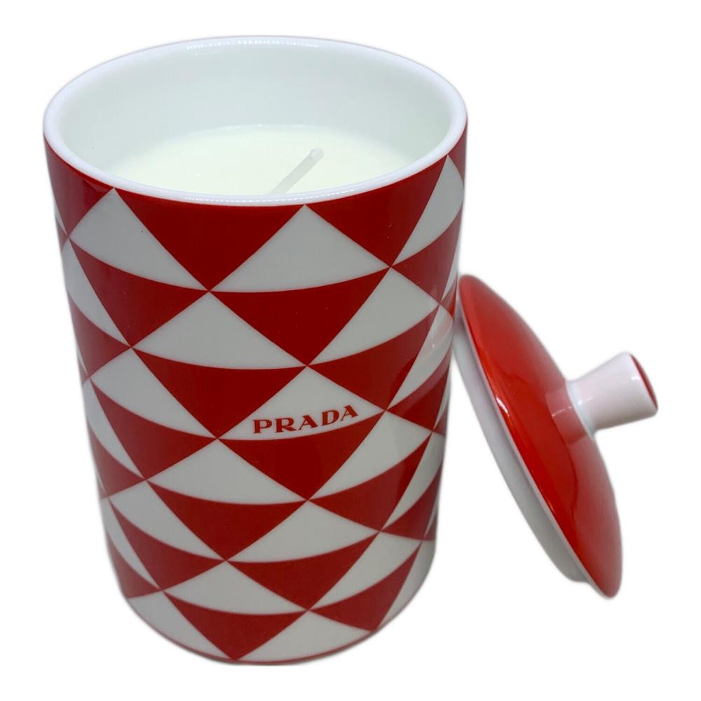 PRADA キャンドルホルダー 赤と白 PRADA (プラダ) キャンドルホルダー レッド｜トレファクONLINE