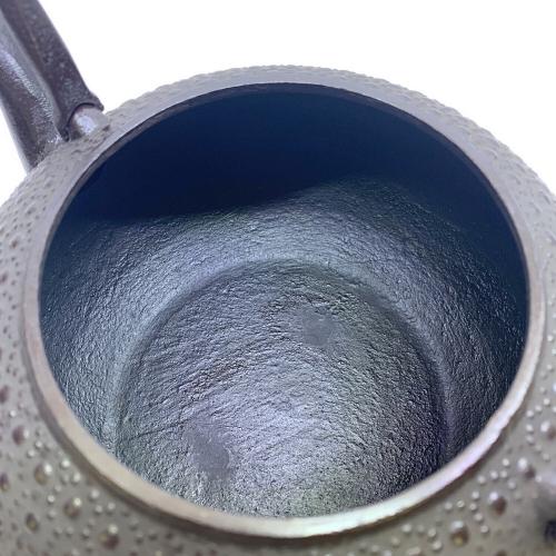 南部鉄器 (ナンブテッキ) 鉄瓶 1.8L 平丸型 亀甲
