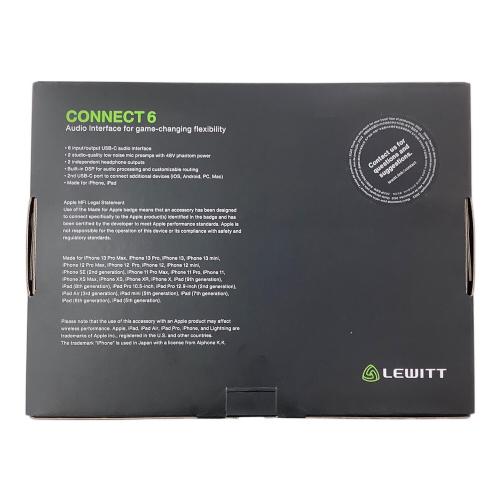 LEWITT (ルウィット) オーディオインターフェイス CONNECT 6 Dual USB-C
