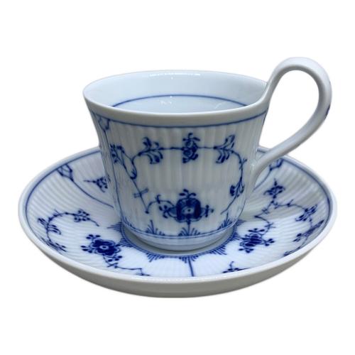 ROYAL COPENHAGEN (ロイヤル・コペンハーゲン) カップ&ソーサー ブルーフルーテッド・プレイン ハイハンドル