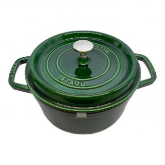 Staub (ストウブ) 両手鍋 ロンド 22 バジルグリーン