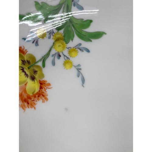 Meissen (マイセン) カップ&ソーサー 二つ花 ソーサー欠け有 ベーシックフラワー