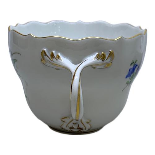 Meissen (マイセン) カップ&ソーサー 二つ花 金彩剥げ有 ベーシックフラワー