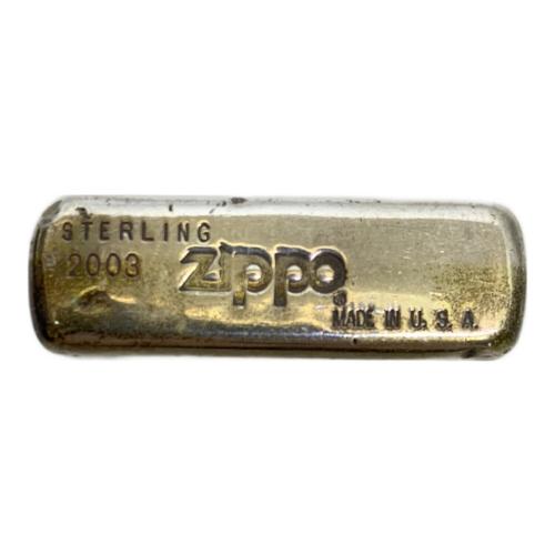Zippo ジッポー STERLING 2003，ライター 着火OK，中古現状品（60s