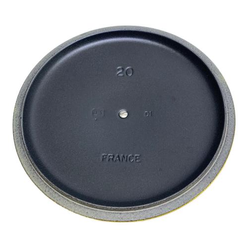 LE CREUSET (ルクルーゼ) 鍋 イエロー 20cm ココットロンド