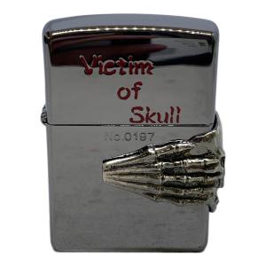 ZIPPO 2005年USA製 Victim of Skull 銀メッキ シリアル入り