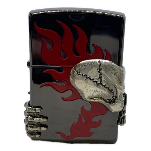 ZIPPO 2005年USA製 スカル ファイヤーパターン No.0076