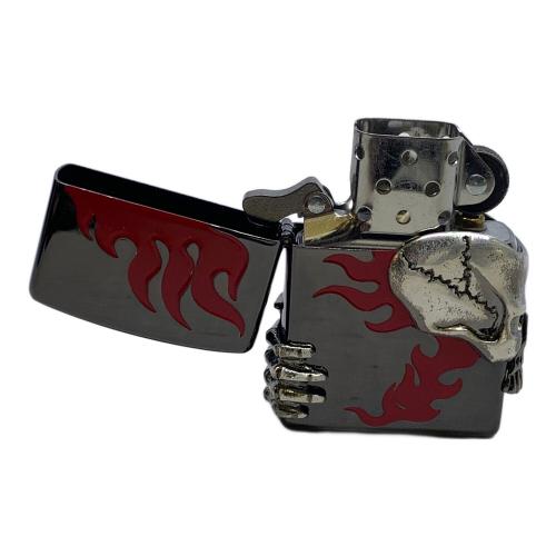 ZIPPO 2005年USA製 スカル ファイヤーパターン No.0076