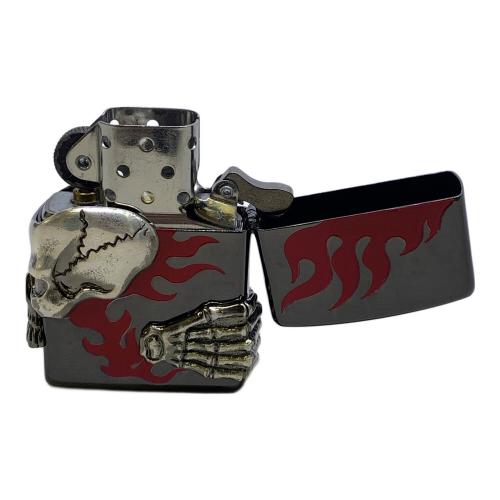 ZIPPO 2005年USA製 スカル ファイヤーパターン No.0076