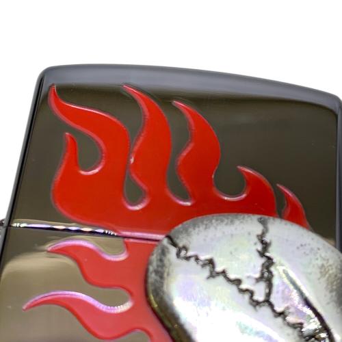 ZIPPO 2005年USA製 スカル ファイヤーパターン No.0076