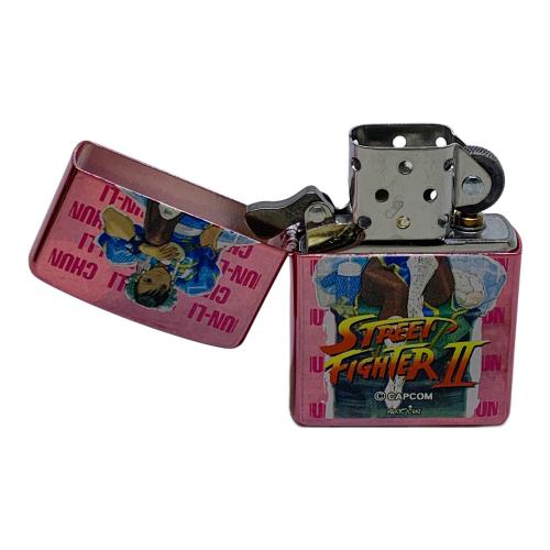 ZIPPO 2005年USA製 STREET FIGHTER 2 春麗 ピンクメッキ仕上