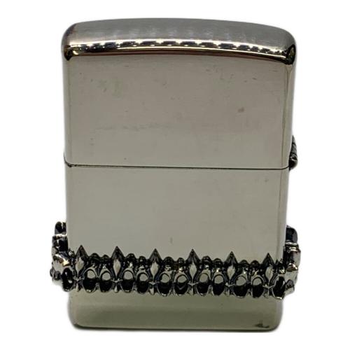 ZIPPO 2005年USA製 ラウンドメタル 保管ヨゴレ有 NEW VERSION BY PENGUIN