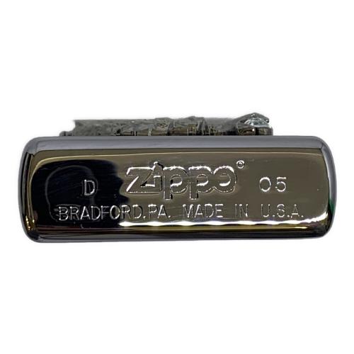 ZIPPO (ジッポ) ZIPPO 2005年製 0125 クリアスワロフスキー 龍モチーフ