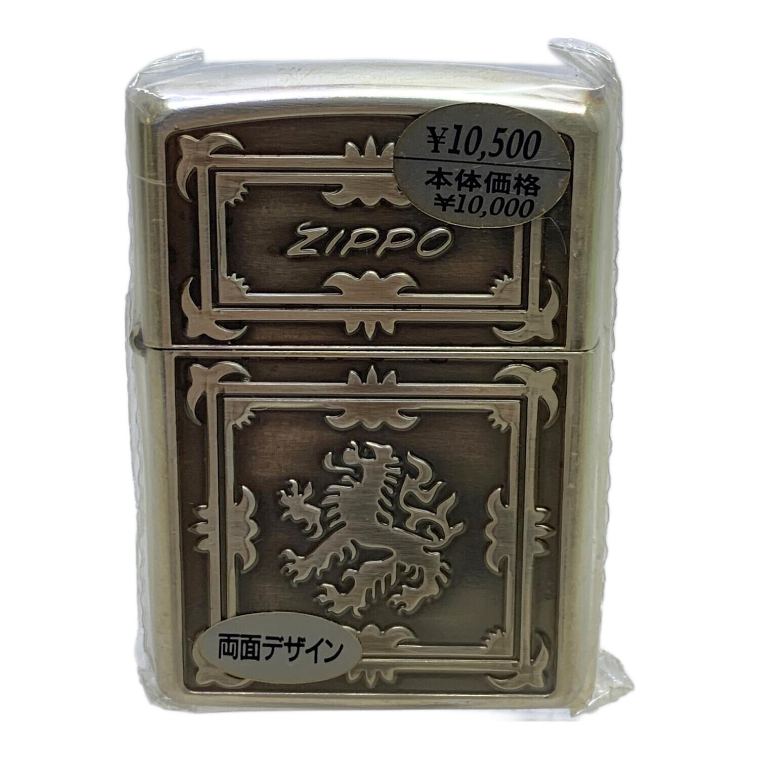 ZIPPO 2005年USA製 両面デザイン 三次元立体エッチング Heavy Wall