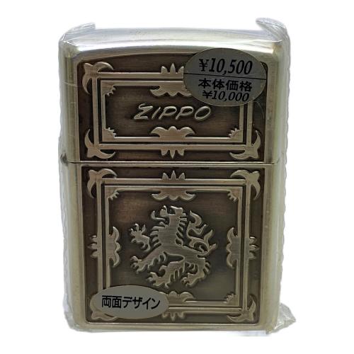 ZIPPO 2005年USA製 両面デザイン 三次元立体エッチング Heavy Wall Armor Case Ｎo.2058