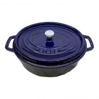 Staub (ストウブ) ピコ・ココット オーバル 29cm ブルー