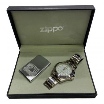 ZIPPO (ジッポ) ZIPPO 2004年製 懐中時計(時計機能現状品)・ケースセット