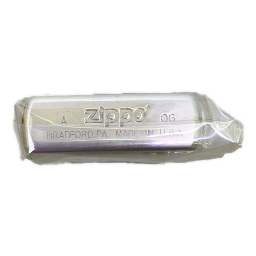ZIPPO (ジッポ) ZIPPO 2006年製 純銀仕上げ サイドクロスメタル