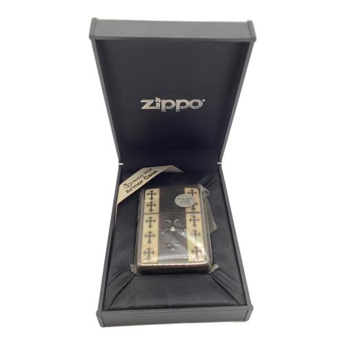 ZIPPO (ジッポ) ZIPPO 2004年製 アーマーケース 十字架 シェルデザイン