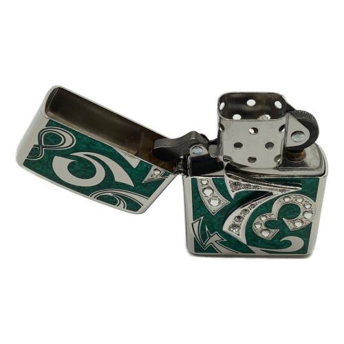 ZIPPO (ジッポ) ZIPPO 2005年製 アーマケース リミテッドエディション ナンバーグリーン