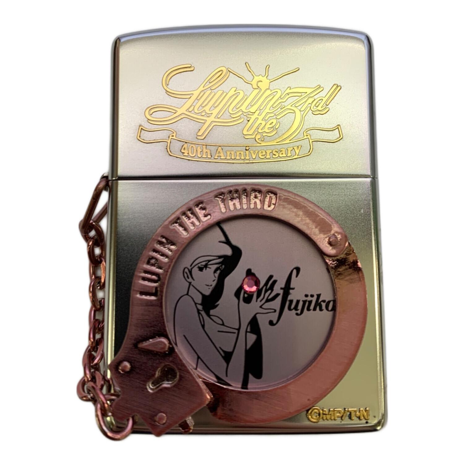 2007年 未使用 ルパン三世 zippo 40周年ジッポー　不二子　ルパン ZIPPO (ジッポ) オイルライター 2007年製 40周年記念 ルパン3世 ピンク