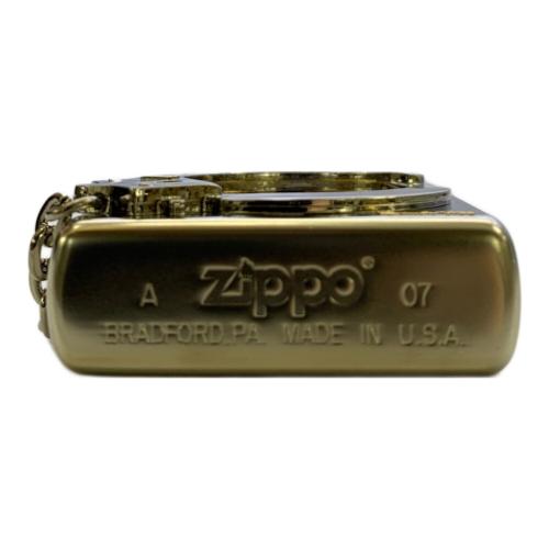 ZIPPO (ジッポ) オイルライター 2007年製 40周年記念 ルパン シルバー×ゴールド