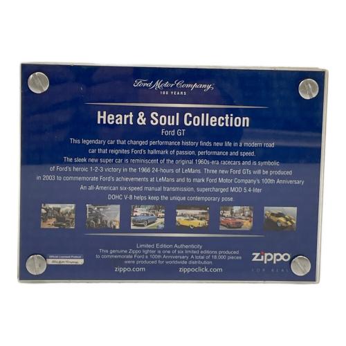 ZIPPO (ジッポ) オイルライター 2002年製 Collector Edition Ford GT  100周年記念 ケース付