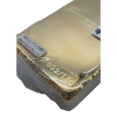 ZIPPO (ジッポ) オイルライター 2005年製 手彫り 1941レプリカ 24Kゴールドプレート 092/150