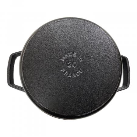 Staub (ストウブ) 両手鍋 20cm ブラック ピコ・ココット ラウンド