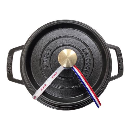 Staub (ストウブ) 両手鍋 20cm ブラック ピコ・ココット ラウンド