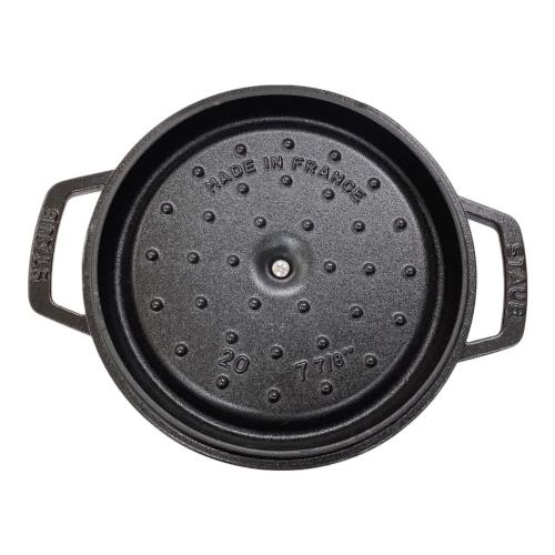 Staub (ストウブ) 両手鍋 20cm ブラック ピコ・ココット ラウンド