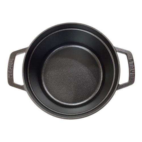 Staub (ストウブ) 両手鍋 20cm ブラック ピコ・ココット ラウンド