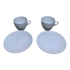 ROYAL COPENHAGEN (ロイヤル・コペンハーゲン) カップ&ソーサー ホワイトフルーテッド・ハーフレース