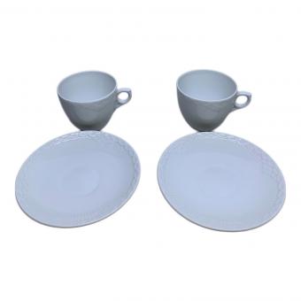 ROYAL COPENHAGEN (ロイヤル・コペンハーゲン) カップ&ソーサー ホワイトフルーテッド・ハーフレース