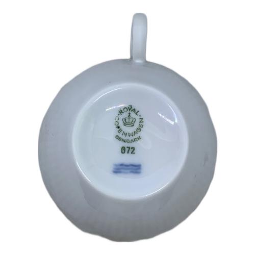 ROYAL COPENHAGEN (ロイヤル・コペンハーゲン) カップ&ソーサー ホワイトフルーテッド・ハーフレース