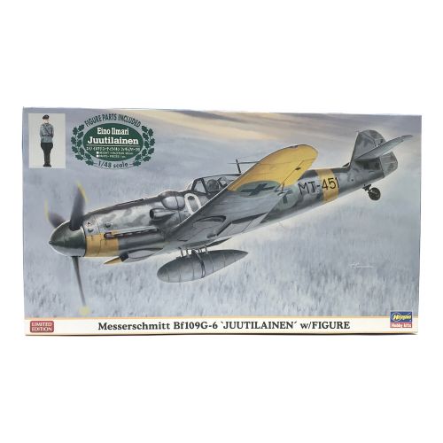 Hasegawa (ハセガワ) 1/48　プラモデル メッサーシュミットBf109G-6"ユーティライネン"w/フィギュア