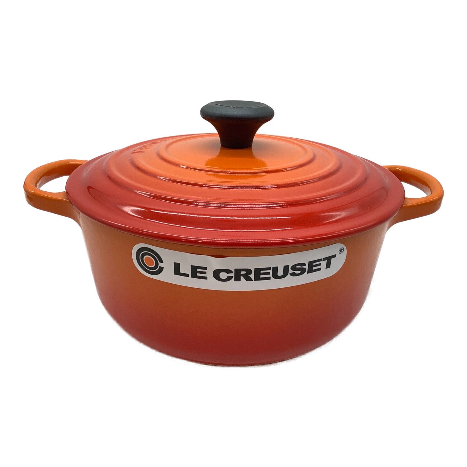 LE CREUSET ルクルーゼ ココットロンド 20cm オレンジ 両手鍋 鍋