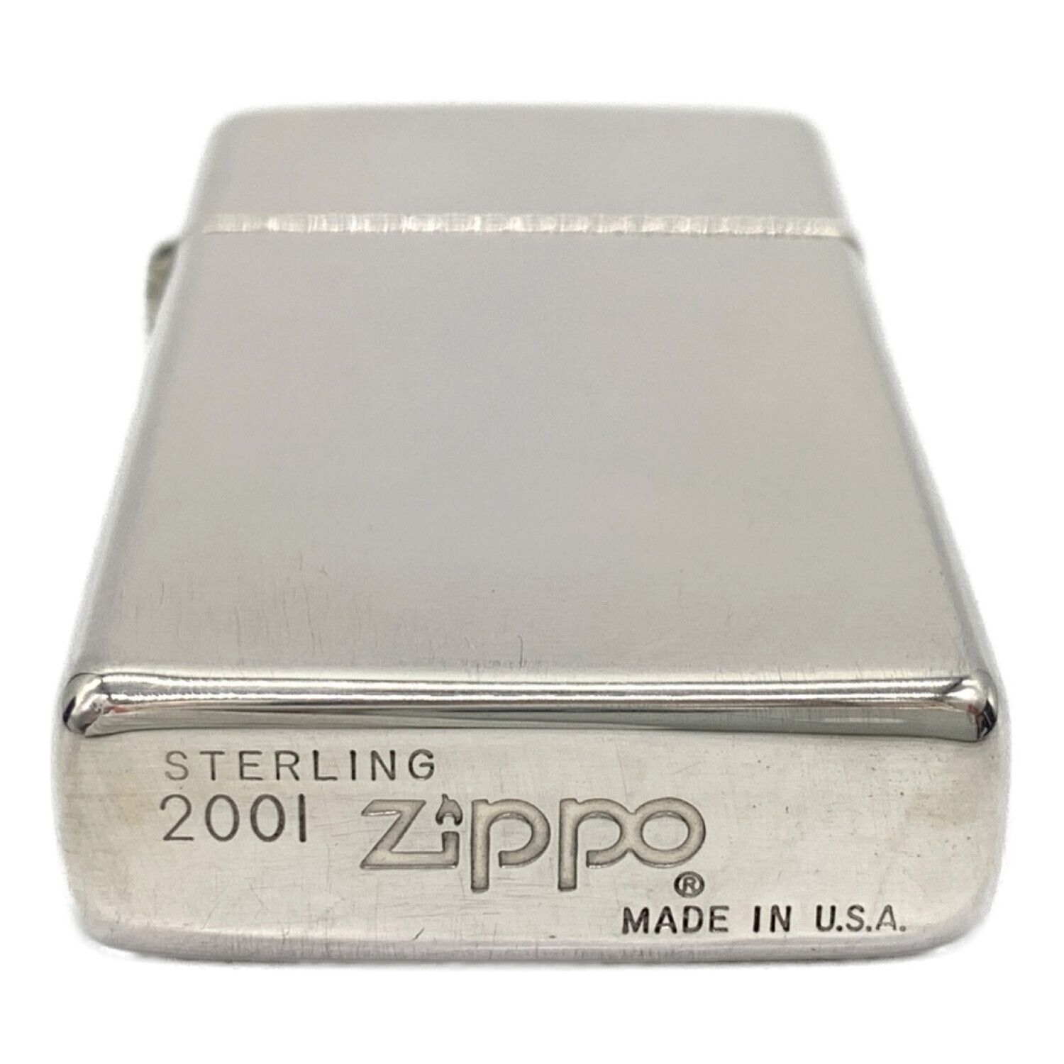 スリムZIPPO 純銀 STERLING SILVER 2001年製｜トレファクONLINE