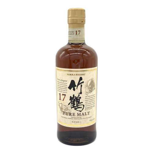 ニッカ ジャパニーズ ピュアモルト 700ml 竹鶴 17年 未開封
