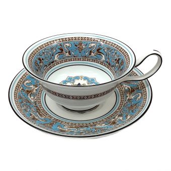 Wedgwood (ウェッジウッド) カップ&ソーサー ピオニー フロレンティーン・ターコイズ