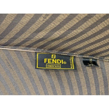 FENDI (フェンディ) 折りたたみ傘 ブラウン/☆