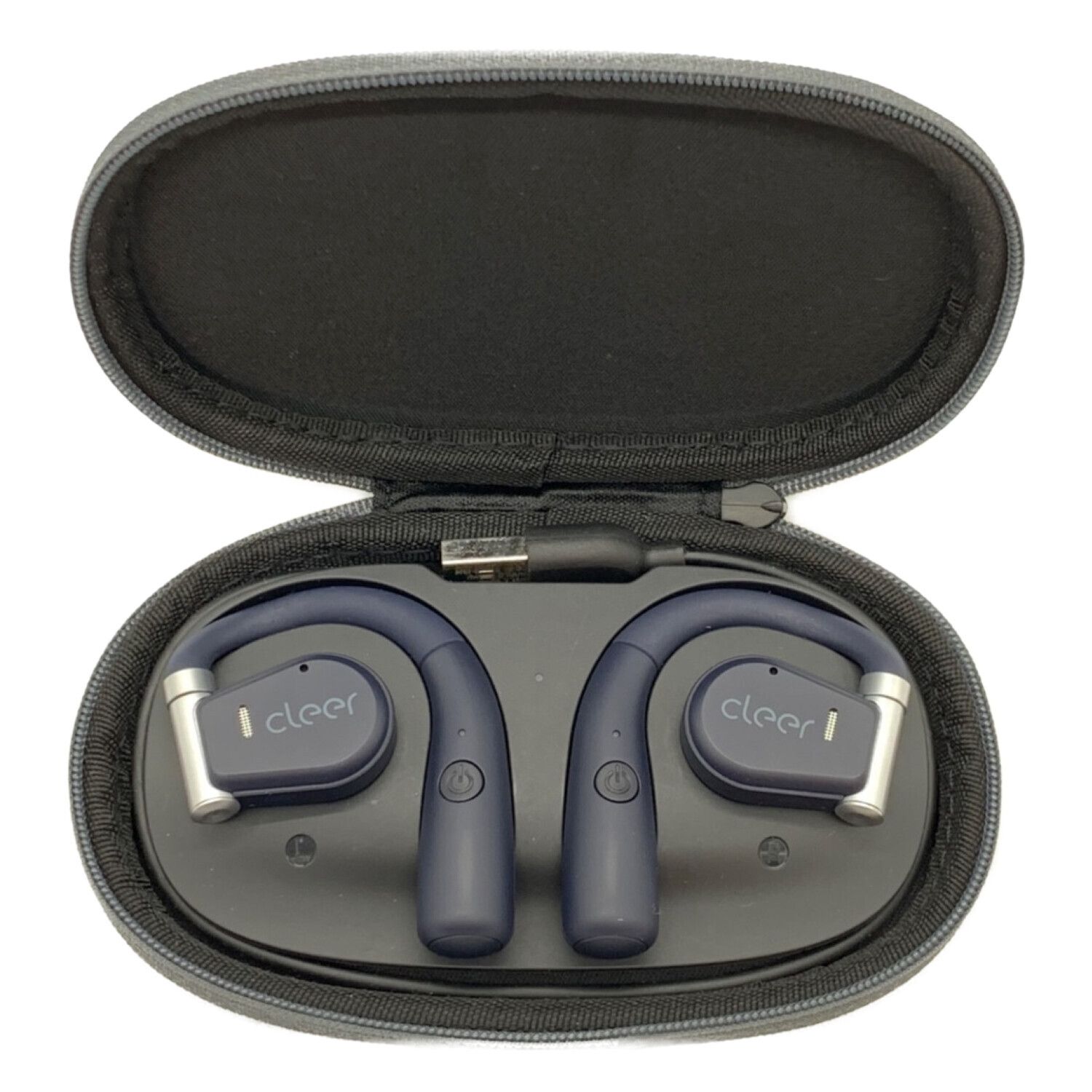 cleer 完全ワイヤレスイヤホン Bluetooth ARC Navy Blue CLR-ARC-NB｜トレファクONLINE